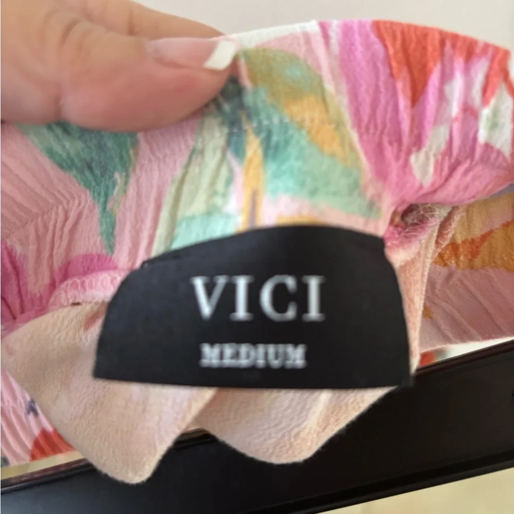 Vici Multicolor Floral Skater Skirt